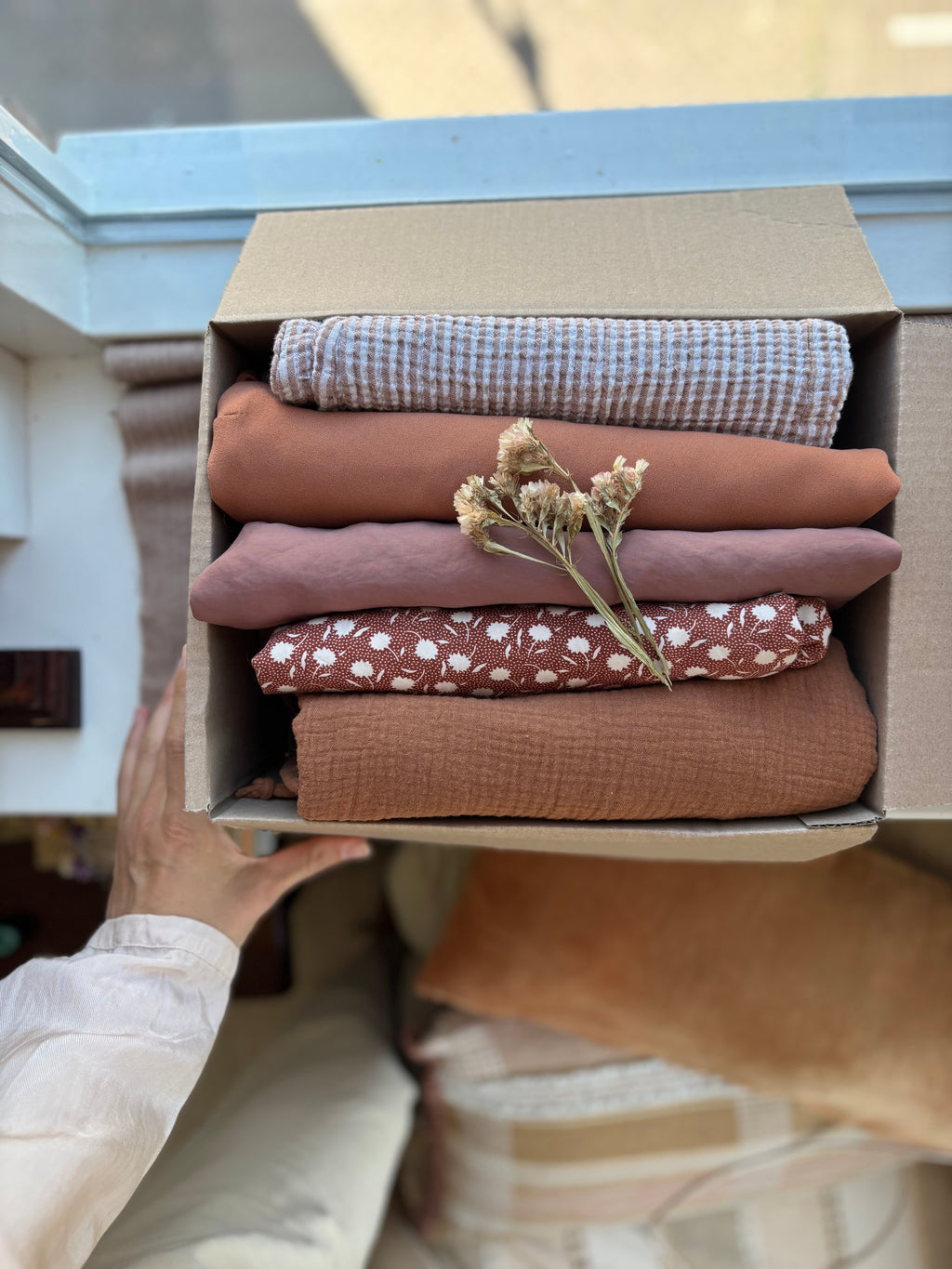 Parelpakket “cosy chestnut” S