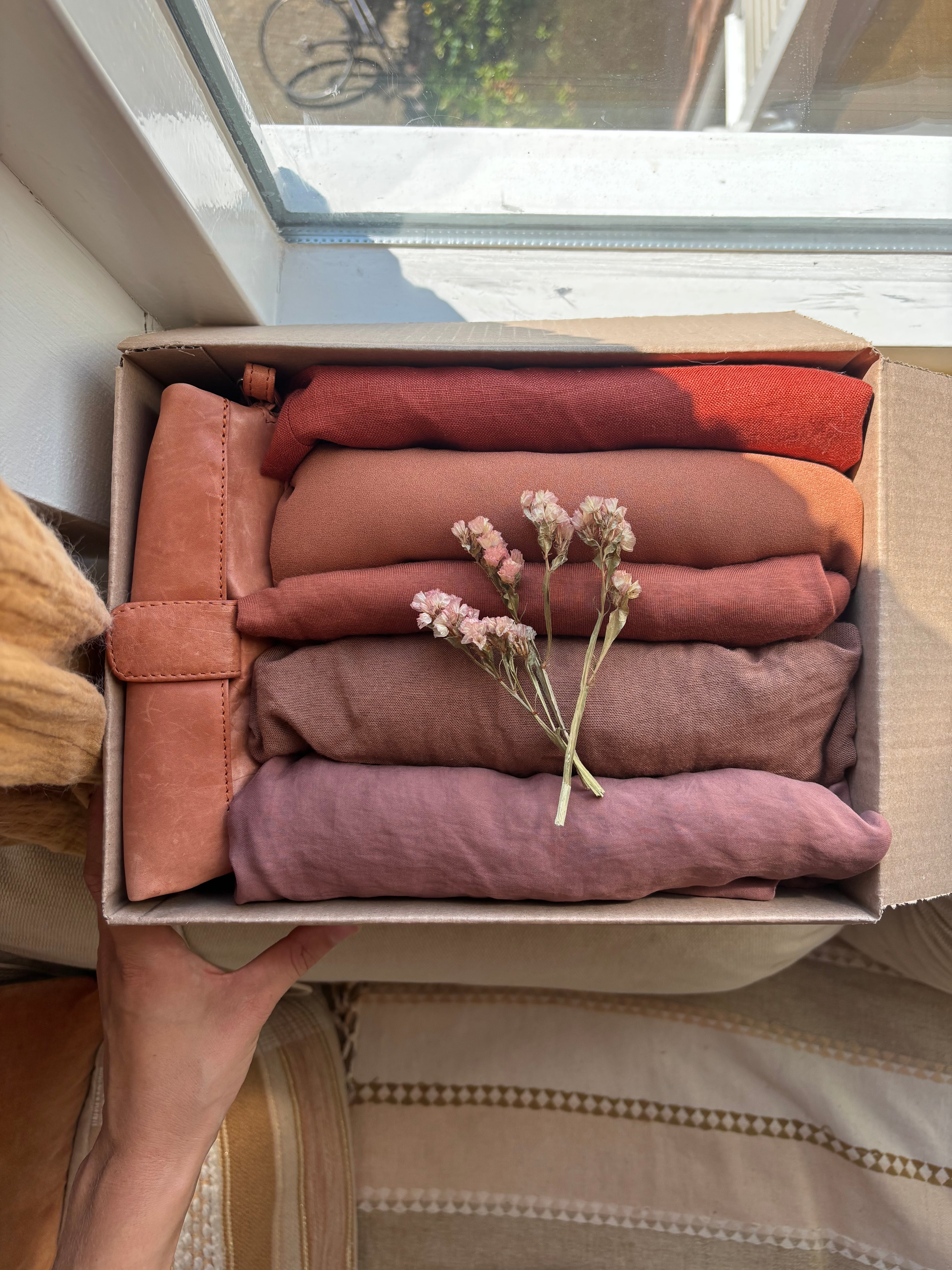 Parelpakket “burnt blush” maat S
