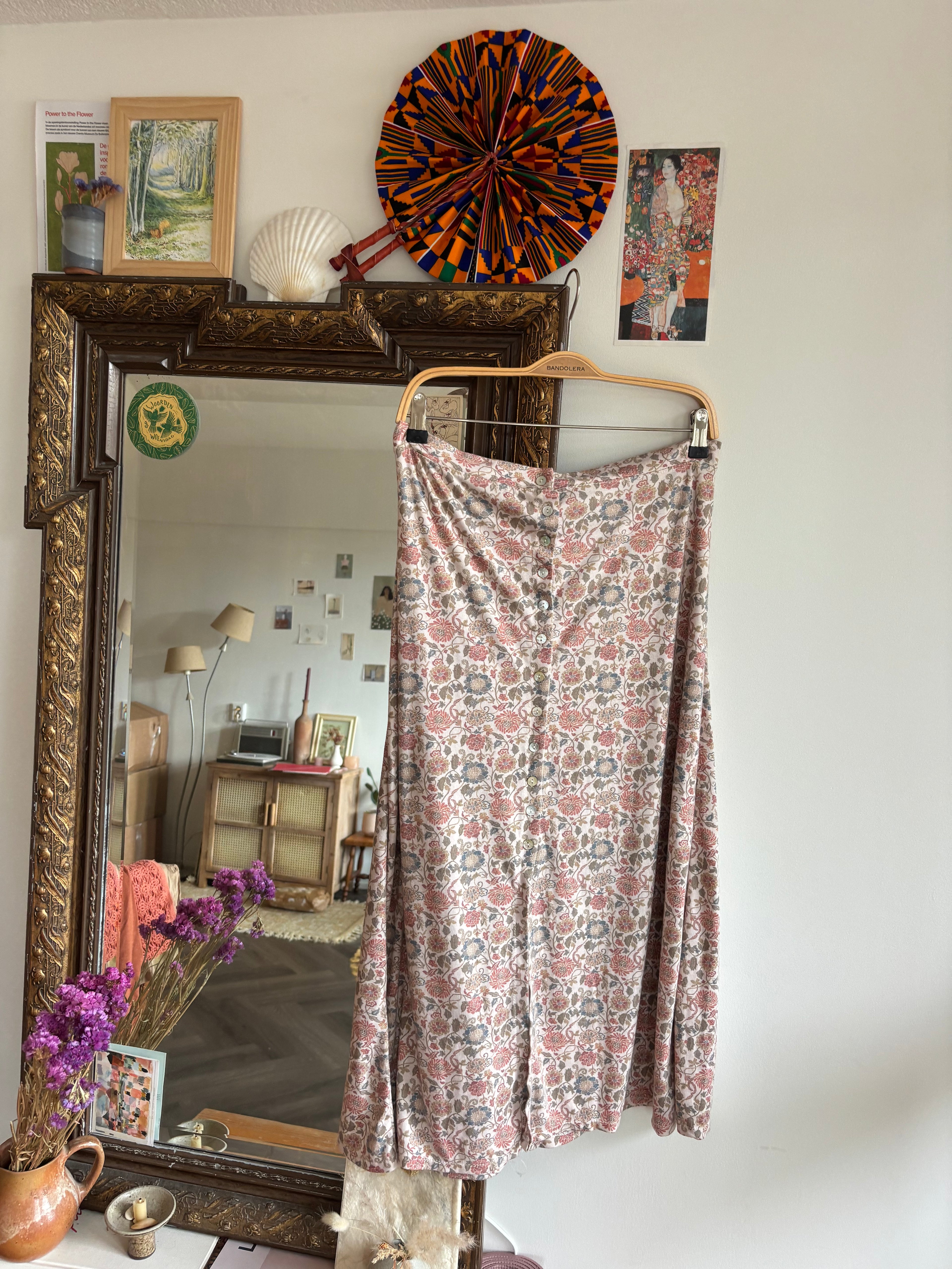 Rokje bloemenprint maat 38/40