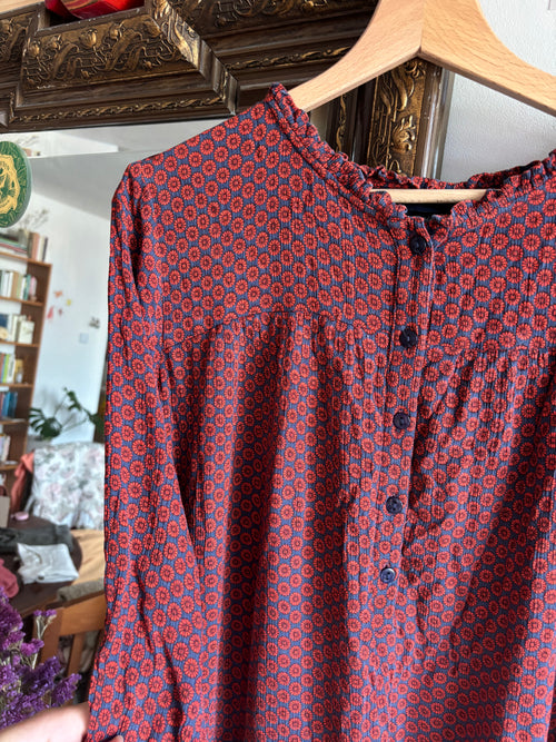 Jurkje vintage met bloemenprint 38/40