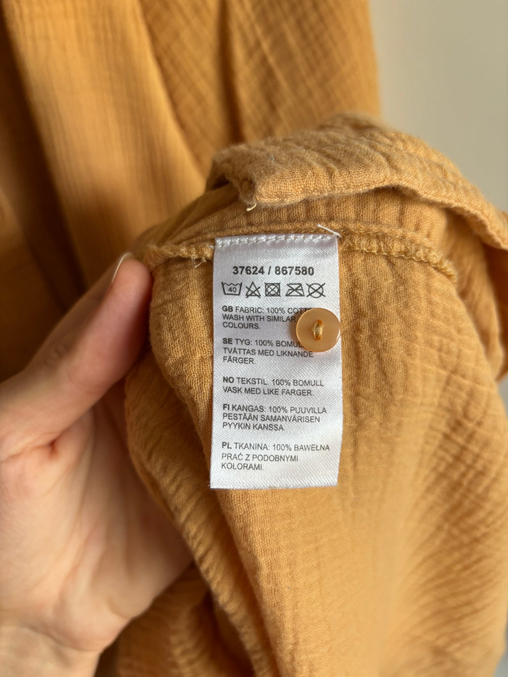 Wafelkatoenen jurk Kappahl Xs/S