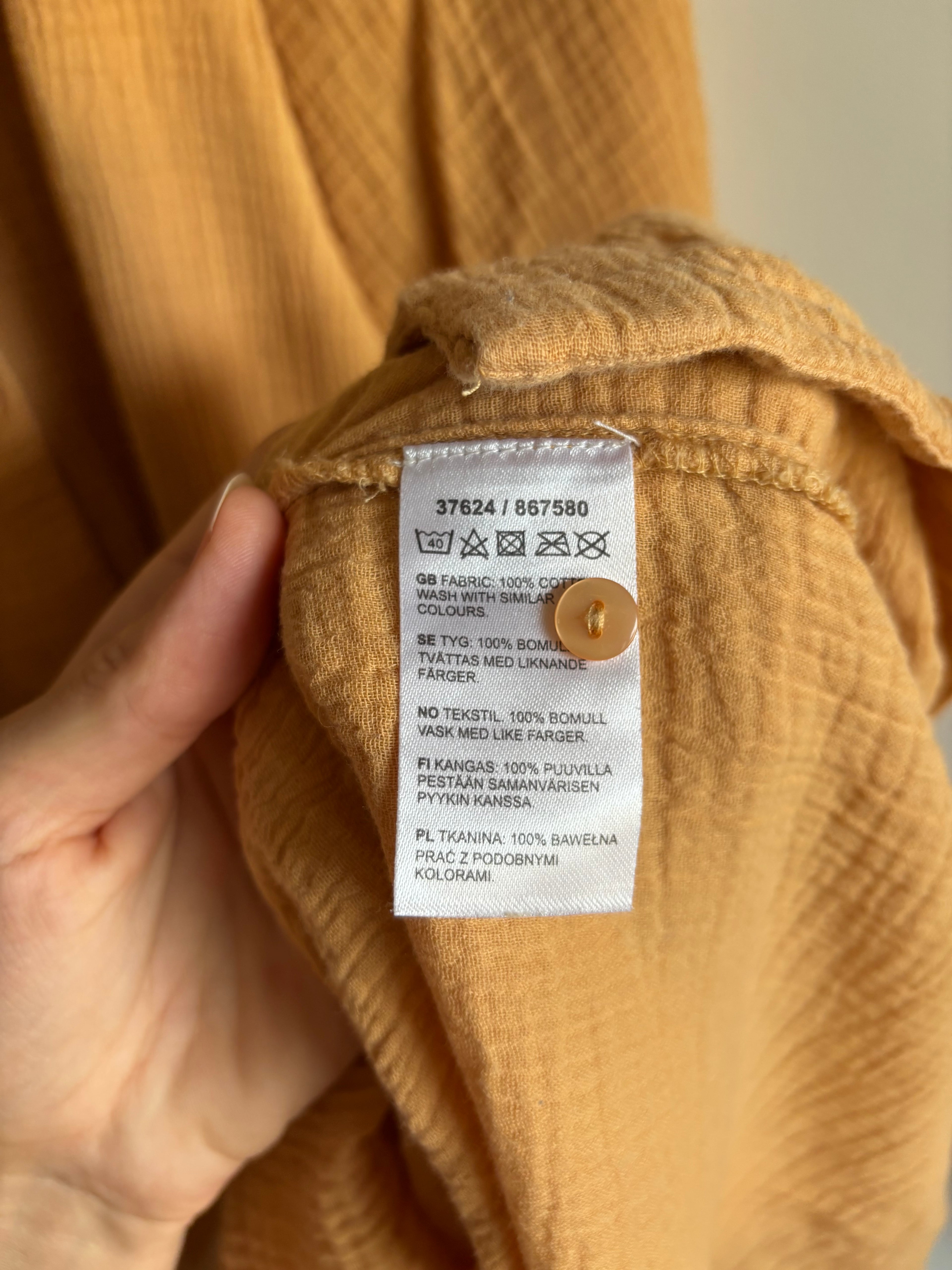 Wafelkatoenen jurk Kappahl Xs/S