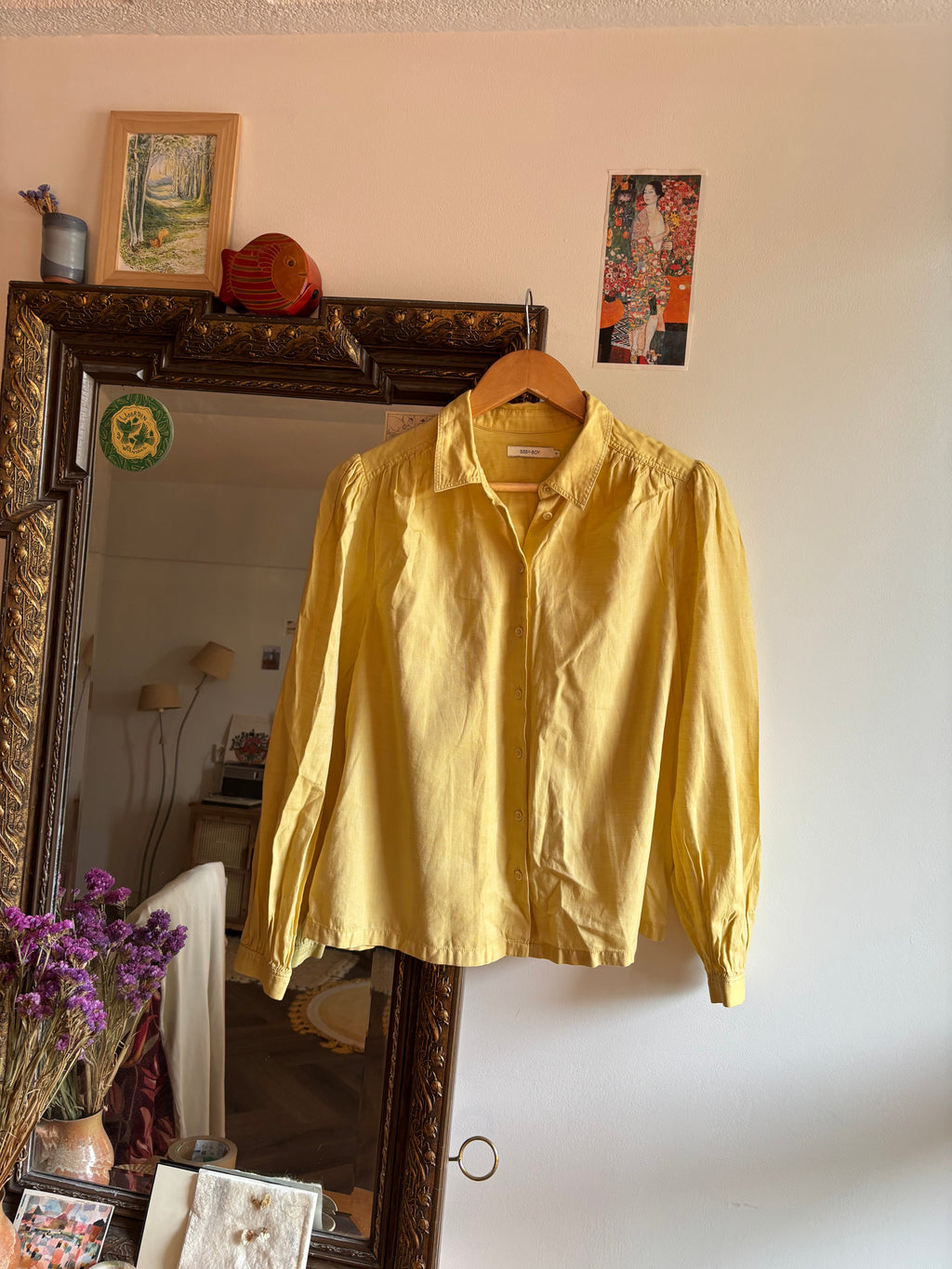 Sissy boy blouse lichtgeel M