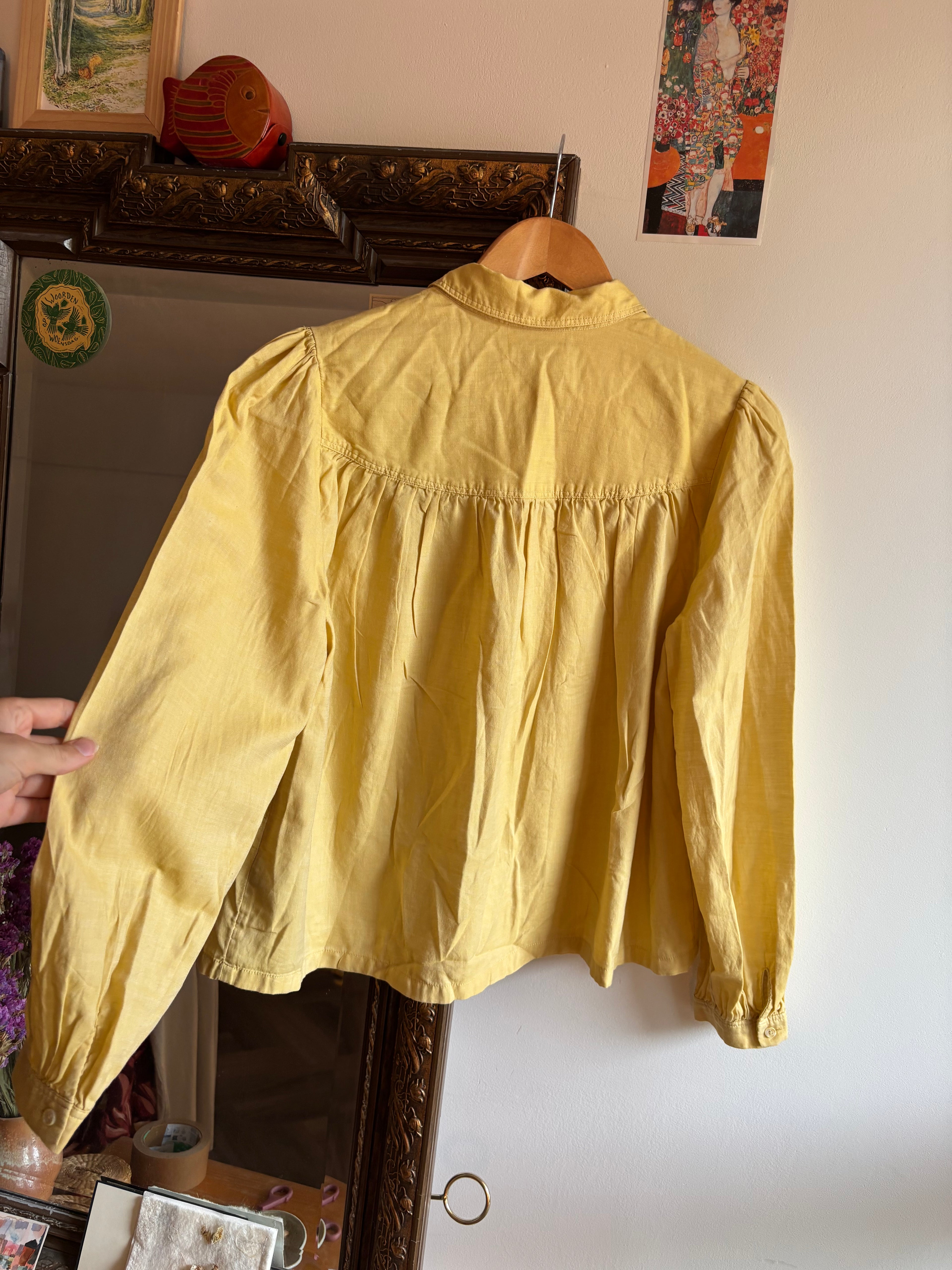 Sissy boy blouse lichtgeel M