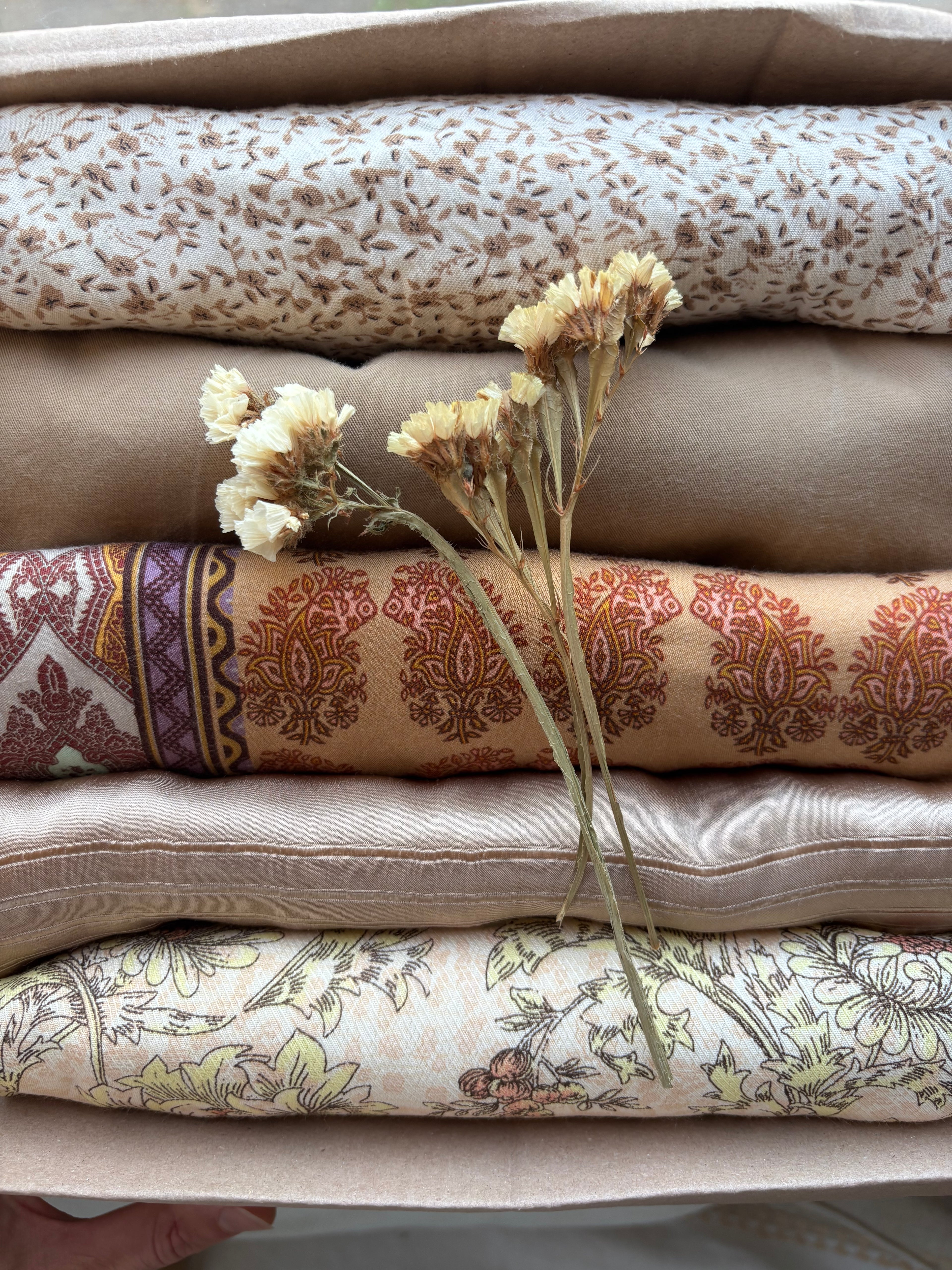 Parelpakket “Amber Fields” maat 40/42