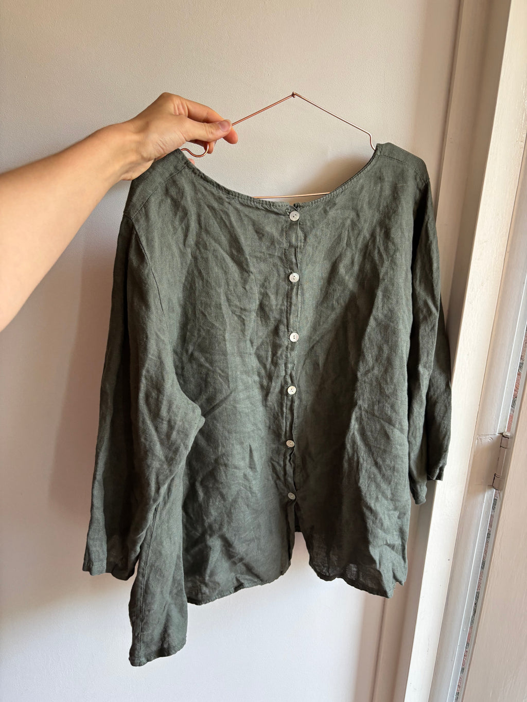 Linnen blouse maat 42