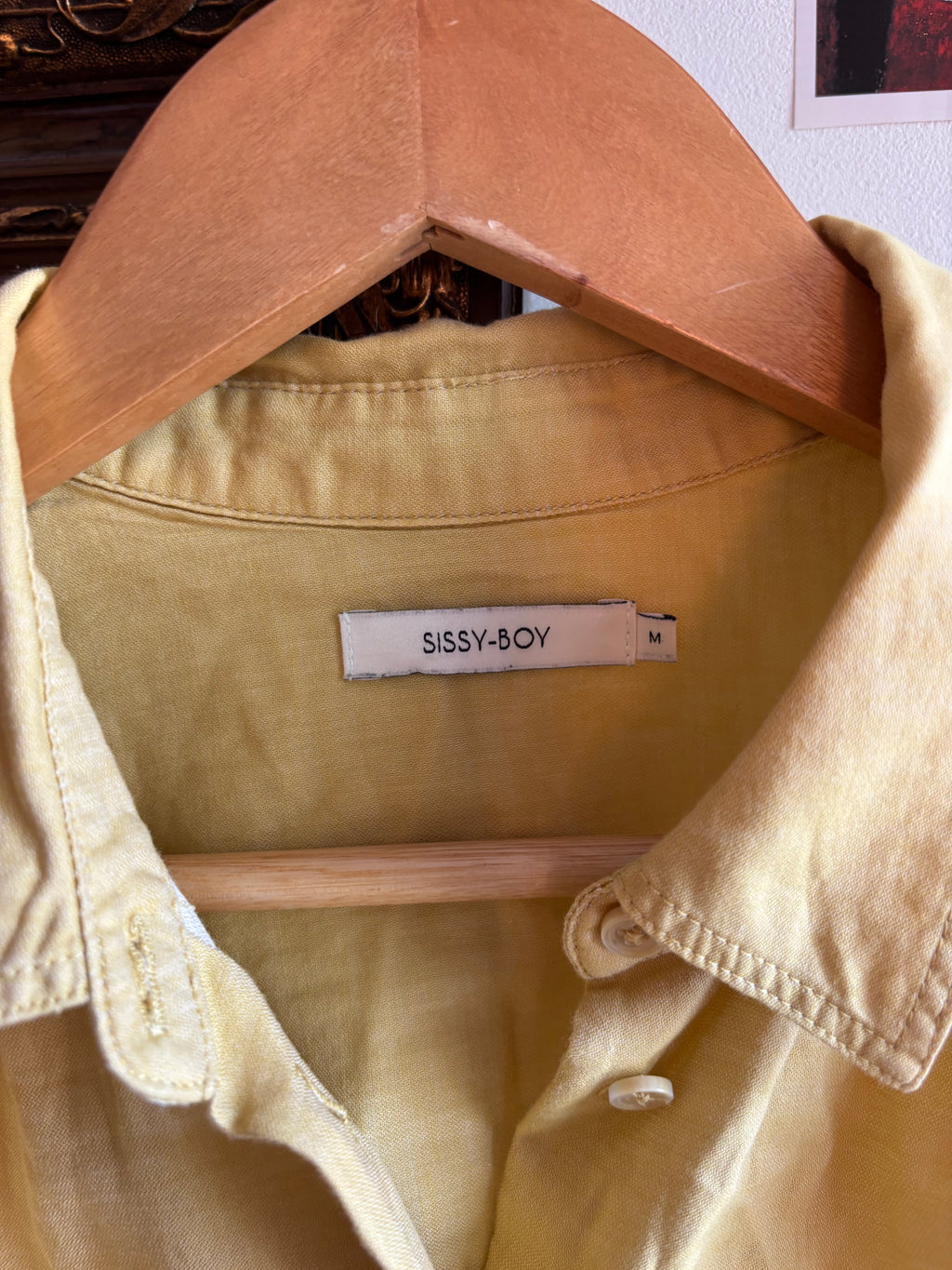 Sissy boy blouse lichtgeel M