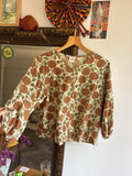 Blockprint blouse katoen M