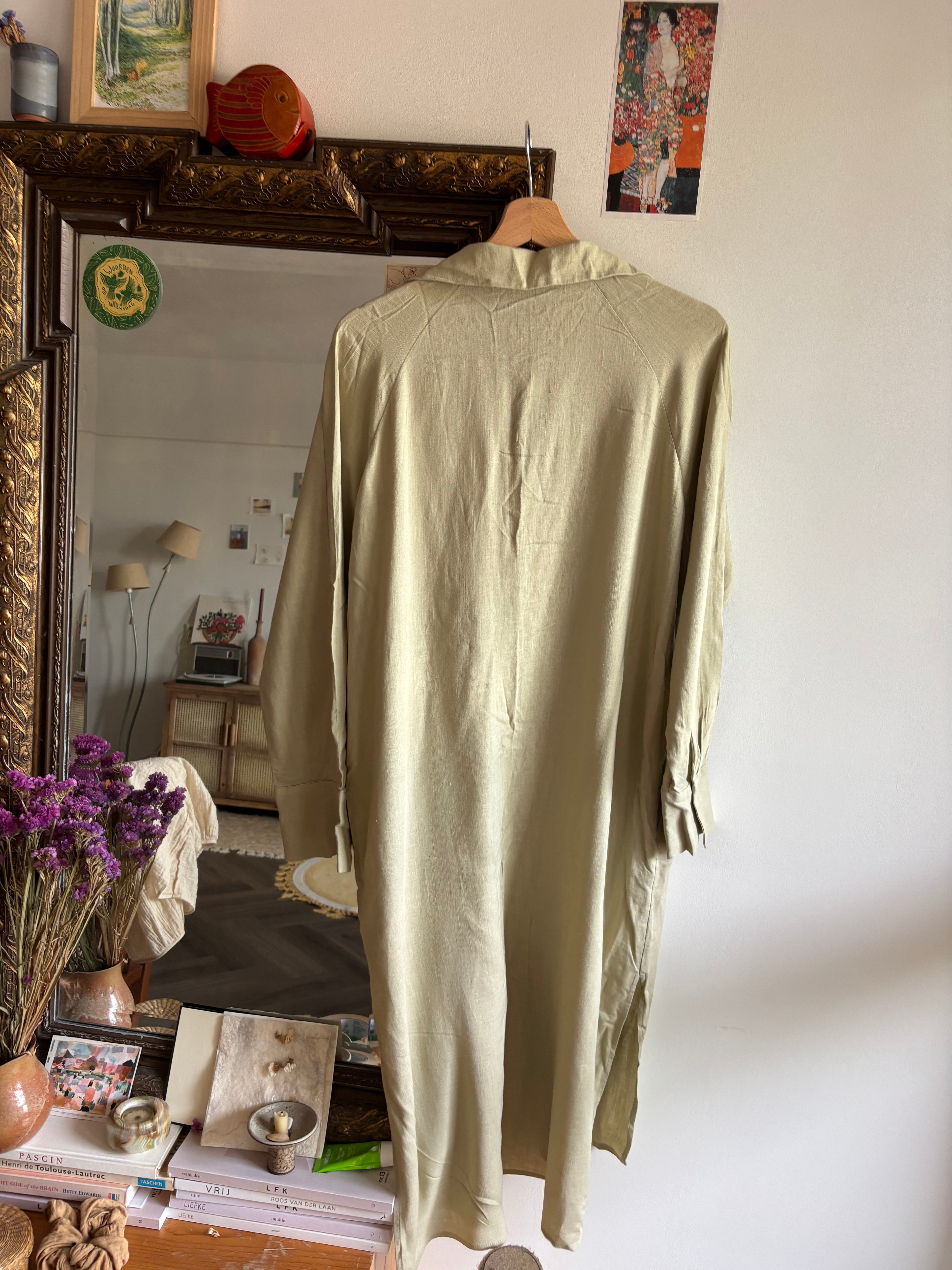 Yaya jurk maat 38 mintgroen