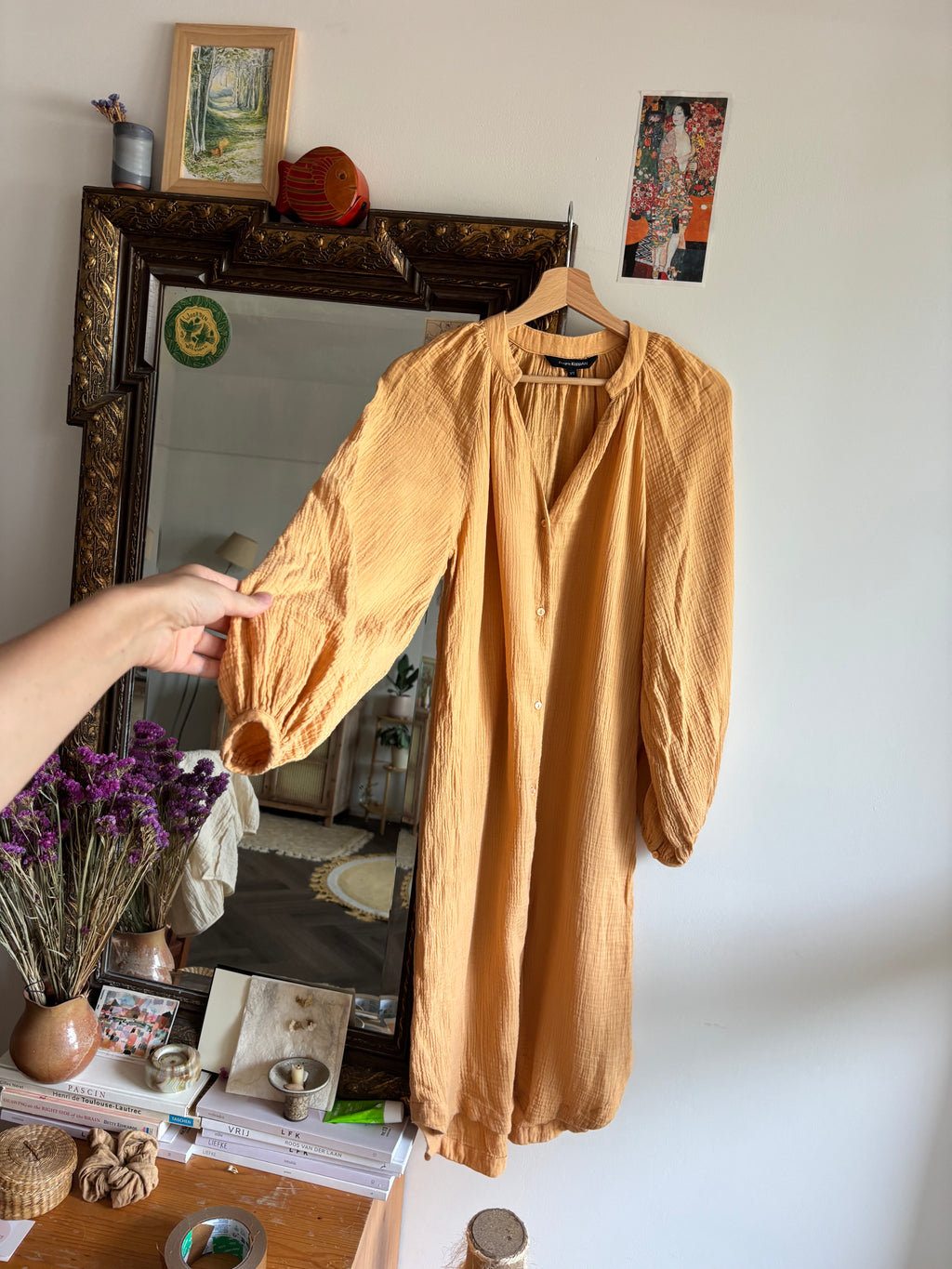 Wafelkatoenen jurk Kappahl Xs/S