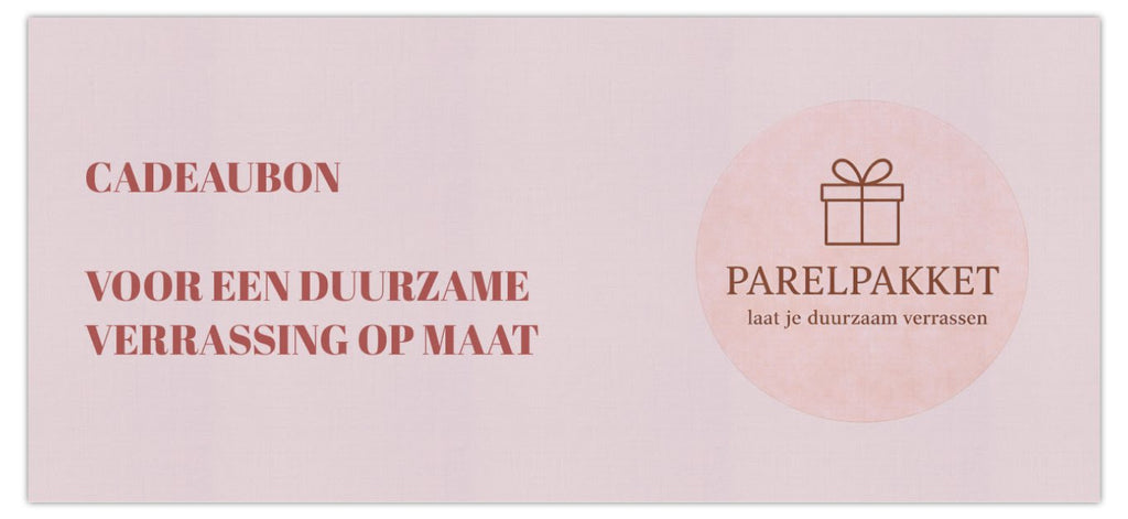 Parelpakket cadeaubon — vanaf €65 (klein, middel of groot pakket)